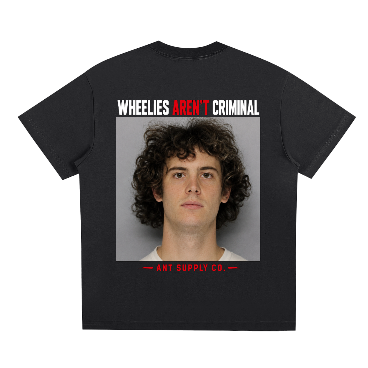 Wheelies Aren't Criminal Mug Shot Quick-Dry Cooling T-Shirt